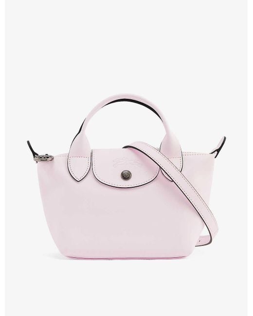 Longchamp Pink Le Pliage Xtra Leather Top-handle Bag
