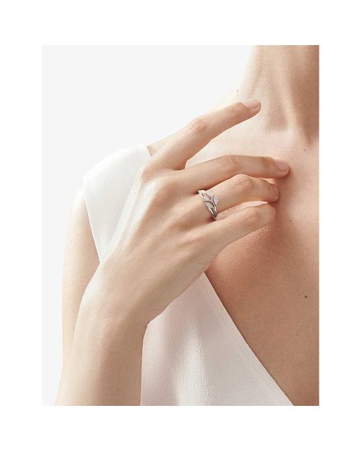 Tiffany & Co White Tiffany Victoria Vine Diamond And Ring