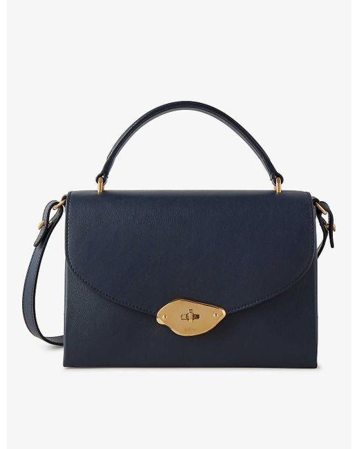 Mulberry Blue Lana Leather Top-handle Bag