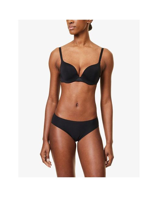 Chantelle Black Seamless Stretch Brazilian Briefs