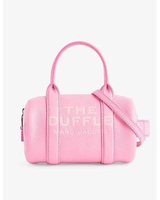 Marc Jacobs Pink The Mini Duffle Leather Duffle Bag
