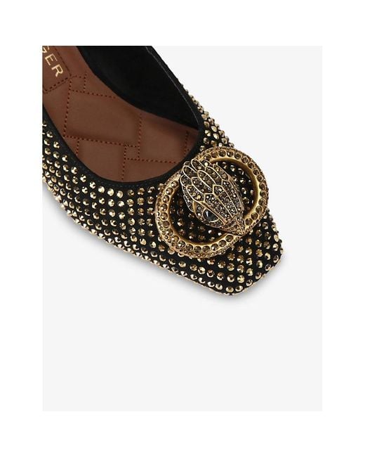 Kurt Geiger Multicolor Chelsea Stud-Embellished Heeled Slingbacks