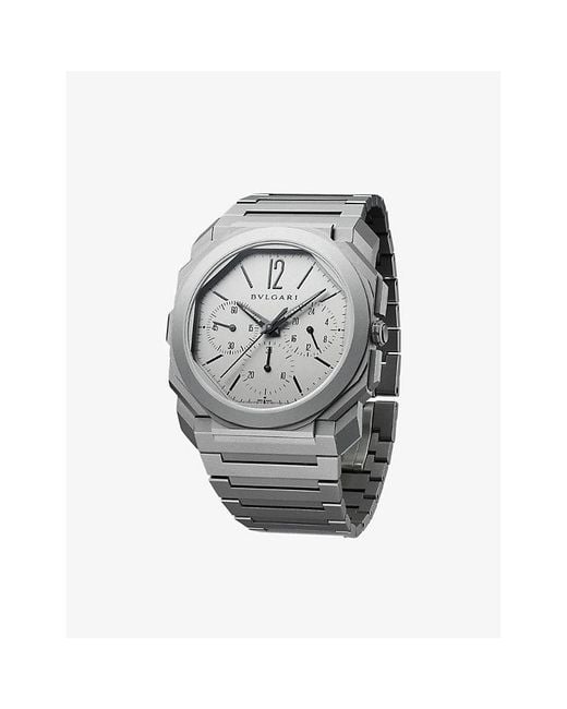 BVLGARI Gray Octo Finissimo Automatic Watch for men