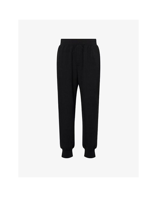 Calvin Klein Black Travel Lounge Stretch-Jersey Jogging Bottoms for men