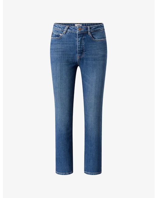 Twist & Tango Blue Sally Slim-leg High-rise Jeans