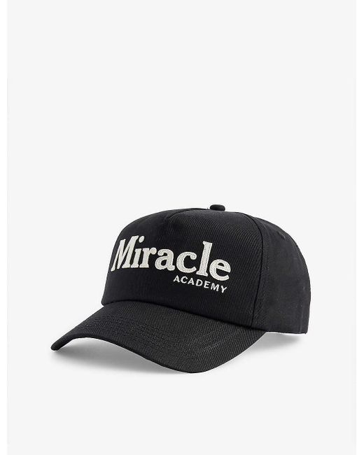 NAHMIAS Black Miracle Brand-embroidered Cotton Cap for men