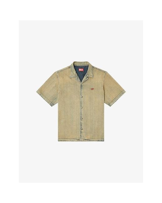 DIESEL Natural Bowling Shirt for men