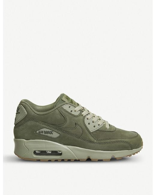 Nike Green Air Max 90 Suede Trainers for men