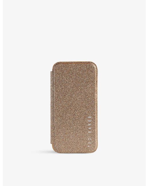 Ted Baker Natural Cambrit Mirror Glitter-embellished Iphone 14 Pro Max Phone Case