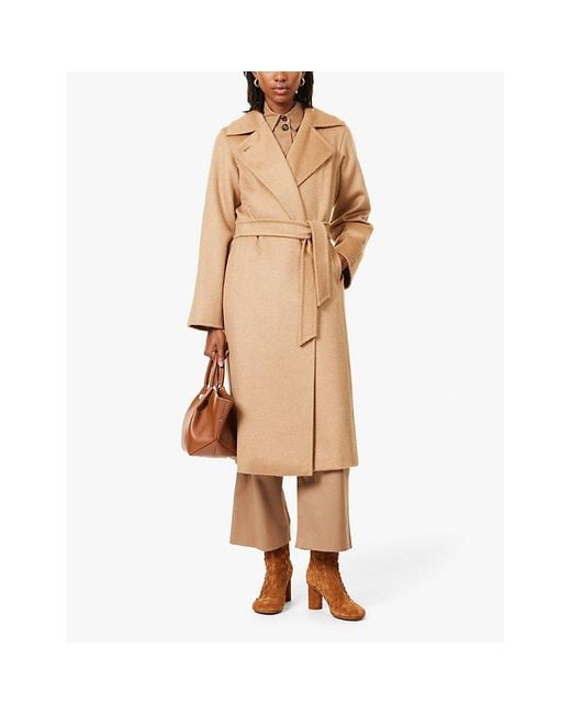 Max Mara Natural Manuela Wool Coat