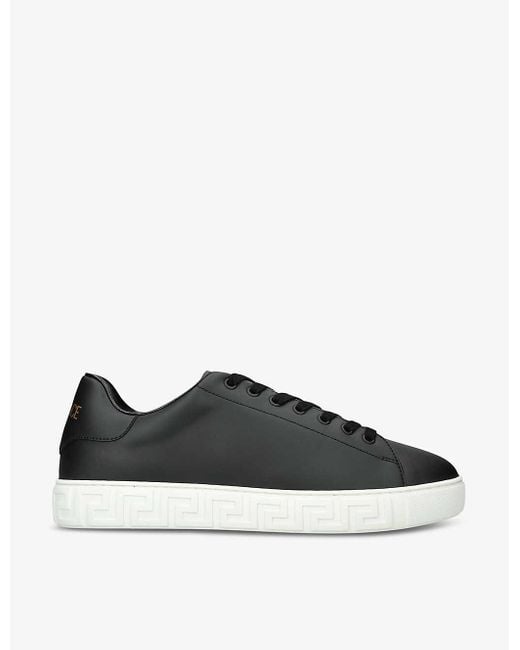 Versace Black Greca Shell Low-top Trainers