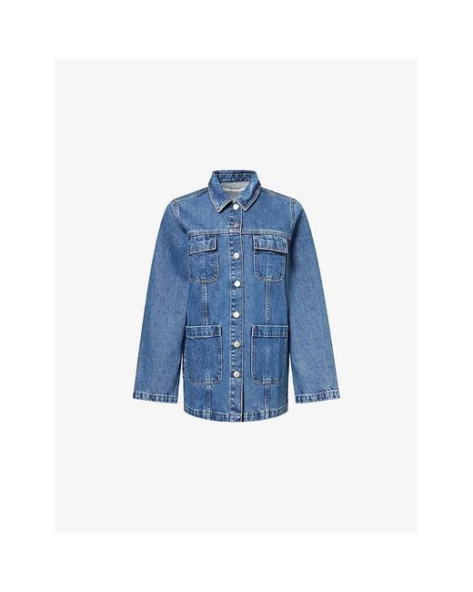 Skall Studio Blue Margaux Long-Sleeve Denim Shirt