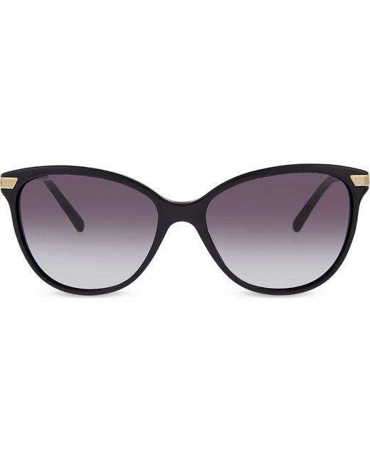 Burberry B4216 Square-frame Sunglasses in Black (Purple) | Lyst