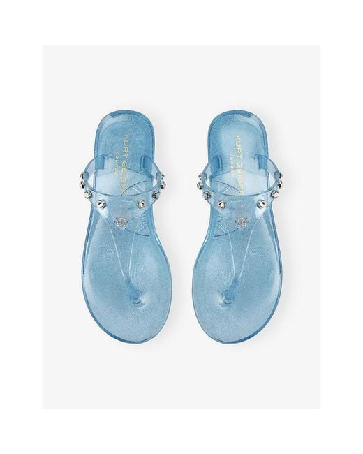 Kurt Geiger Blue Maddison Jelly Sandals