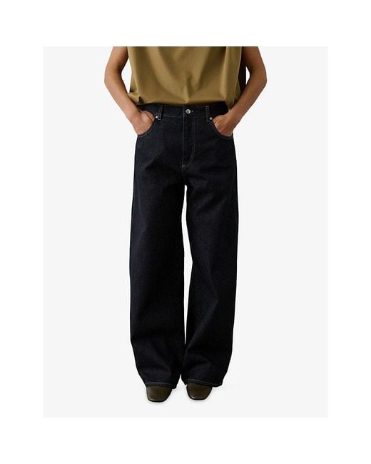 Soeur Black Hunter Straight-Leg High-Rise Jeans