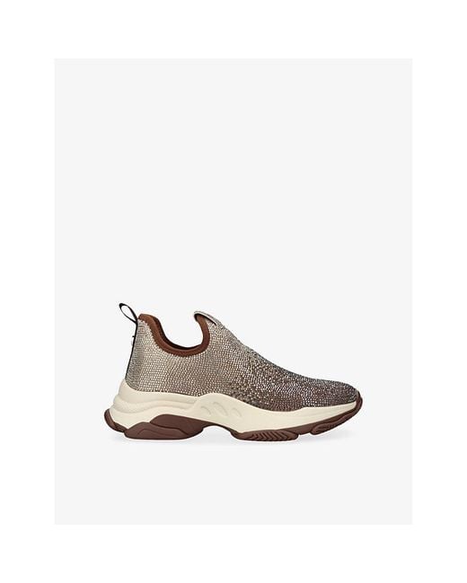 Steve Madden White Mythical Woven Trainers