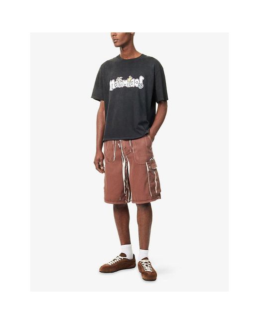 NAHMIAS Black Boardwalk Logo-Print Boxy Cotton-Jersey T-Shirt for men