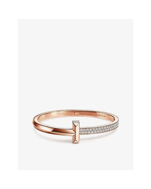 Tiffany & Co White T1 18Ct Rose And Diamond Bracelet