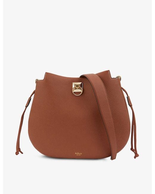 Mulberry Iris Hobo Leather Shoulder Bag in Brown | Lyst