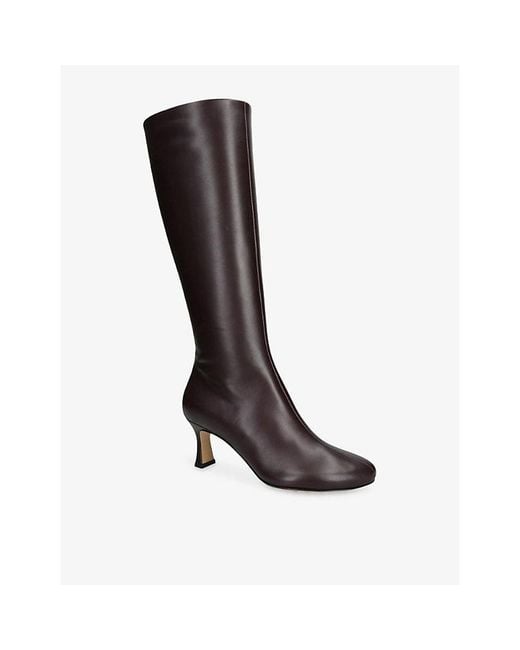 Bottega Veneta Black Rana 60 Knee-High Leather Boots