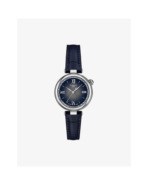 Tissot Blue T152.010.16.038.01 Desir Stainless-Steel And Leather Quartz Watch for men