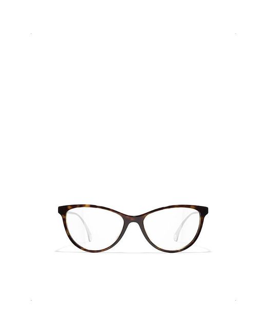 Chanel Cat Eye Eyeglasses in Black