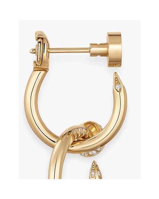 Cartier Metallic Juste Un Clou 18Ct- And 0.38Ct Diamond Earrings