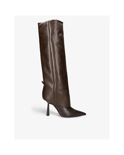 GIA COUTURE Brown X Rosie Huntington-whiteley Rosie 31 Leather Heeled Boots