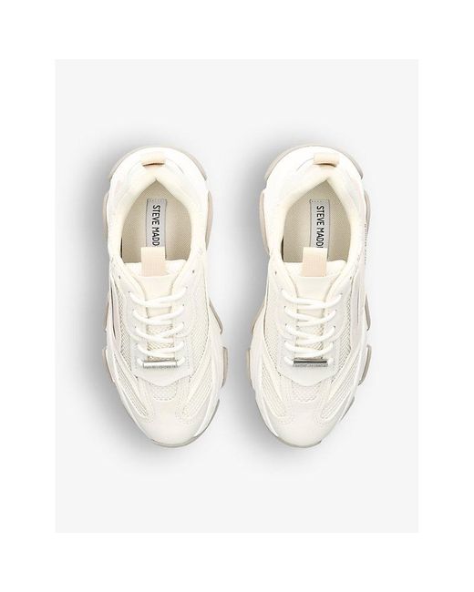 Steve Madden Natural Possession E 071 Logo-print Woven Low-top Trainers