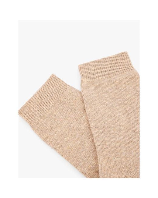 Falke Natural Cosy Wool Brand-Print Knit Socks