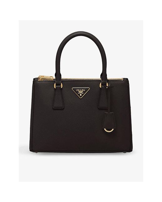 Prada Black Galleria Medium Saffiano-leather Tote Bag