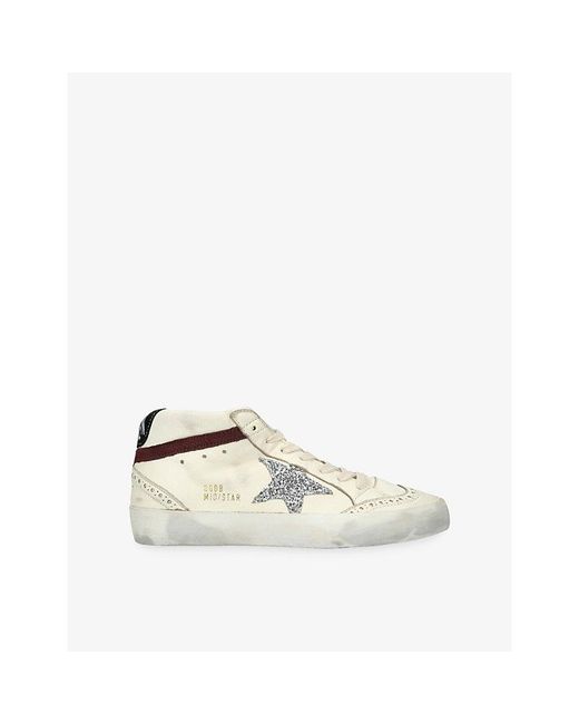 Golden Goose Deluxe Brand White Mid Star 15406 Leather Trainers