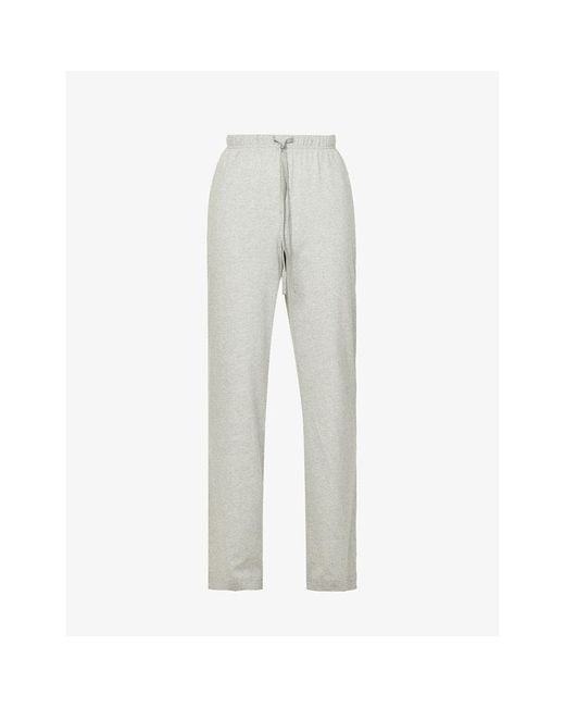 Polo Ralph Lauren Gray Cotton Jersey Logo-embroidered Pyjama Bottoms, Size: for men