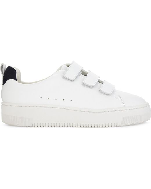Sandro Velcro Trainers in White | Lyst