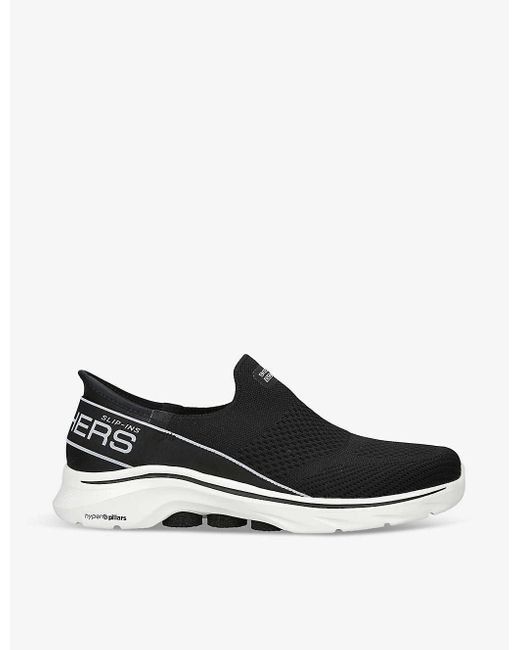 Skechers Black Go Walk 7-mia Knitted Low-top Trainers