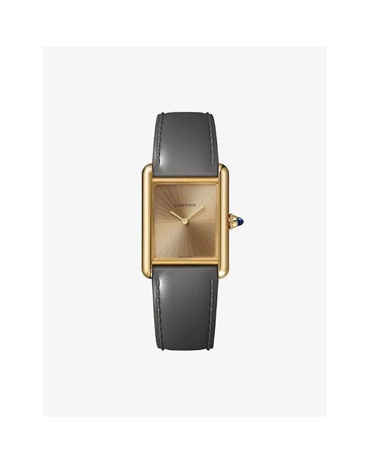 Cartier Black Tank Louis Medium Model 18Ct- Watch 33.7 X 25.5Mm