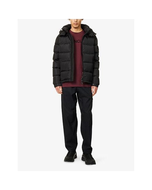 Moncler Black Maya Padded Nylon-Down Jacket for men