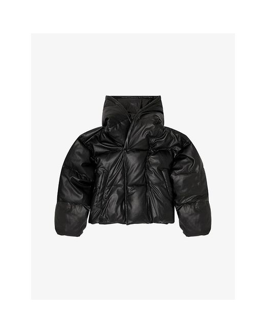 DIESEL Black W-Myley Padded Shell Coat for men