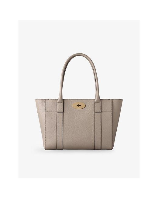 Mulberry Gray Bayswater 9 To 5 Leather Shoulder Bag