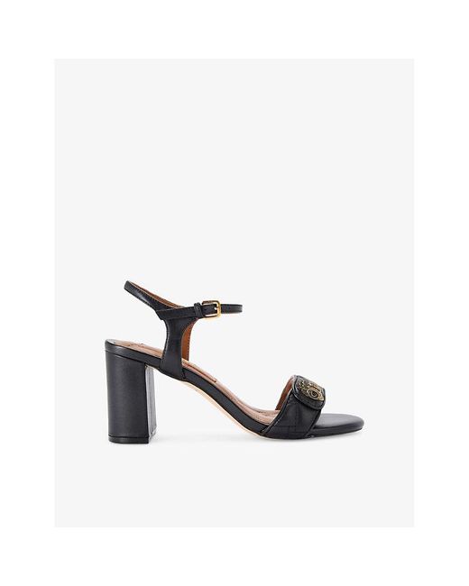 Kurt Geiger White Kensington Langley 75 Quilted Leather Heeled Sandals