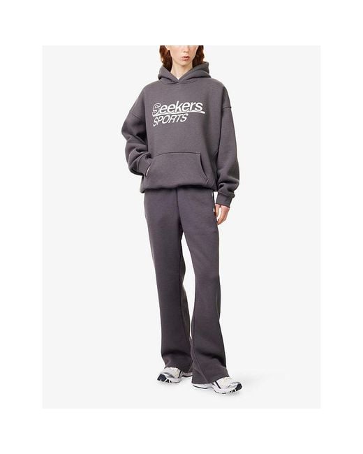 Sisters & Seekers Gray Seekers Sports Cotton-Jersey Hoody