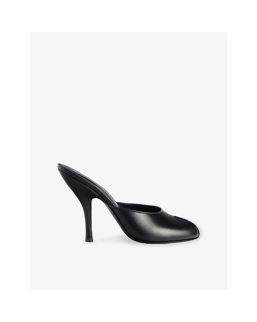 Jude Black Date 105 Leather Mules