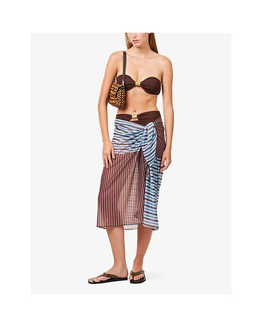 4th & Reckless Multicolor Sofia Side-Tie Sarong