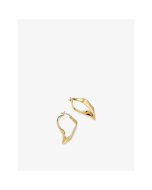 Astley Clarke Metallic Floe 18Ct Hoop Earrings