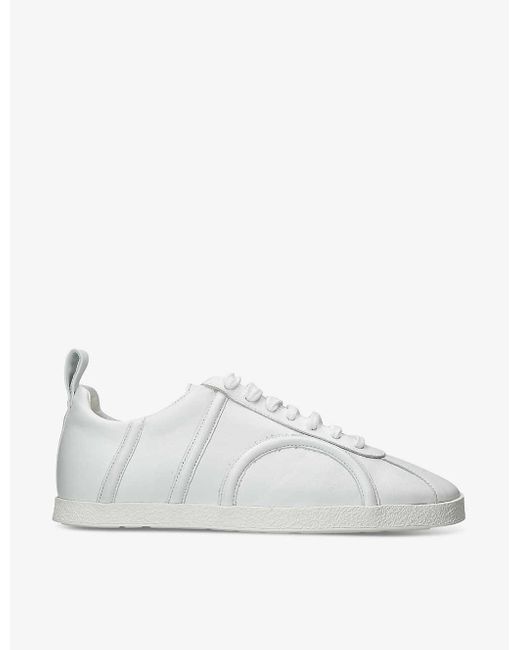 Totême  White Logo-pattern Low-top Leather Trainers
