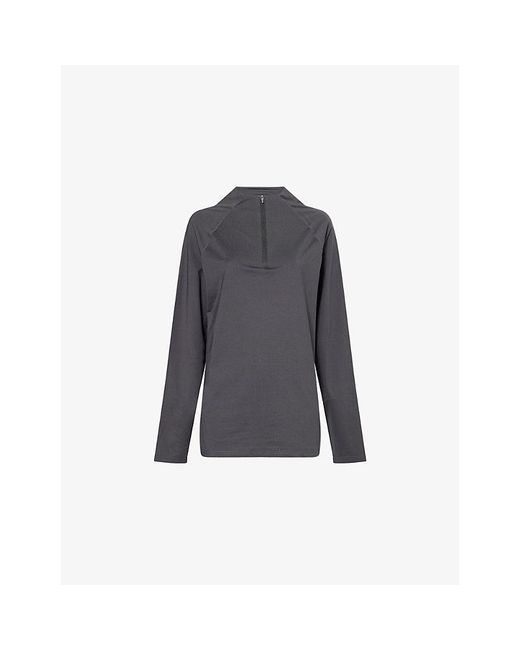 Condition Gray Core Quarter Zip Stretch-Woven Top for men