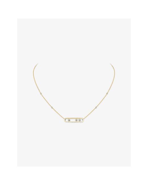 Messika Metallic Move Classique 18Ct And 0.03Ct Diamond Necklace