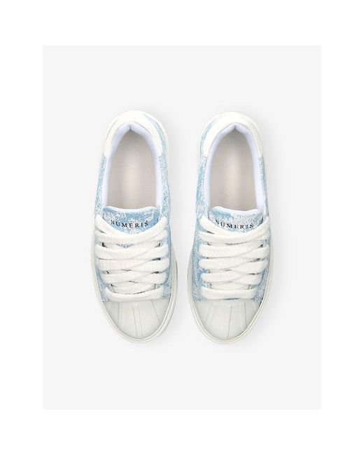 NUMERIS Blue Eclipse Woven Trainers for men