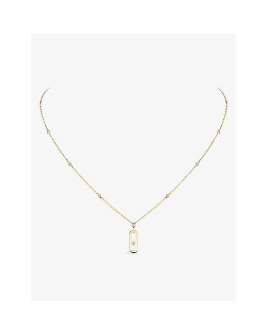 Messika Metallic Move Uno 18Ct- And Diamond 0.13Ct Necklace