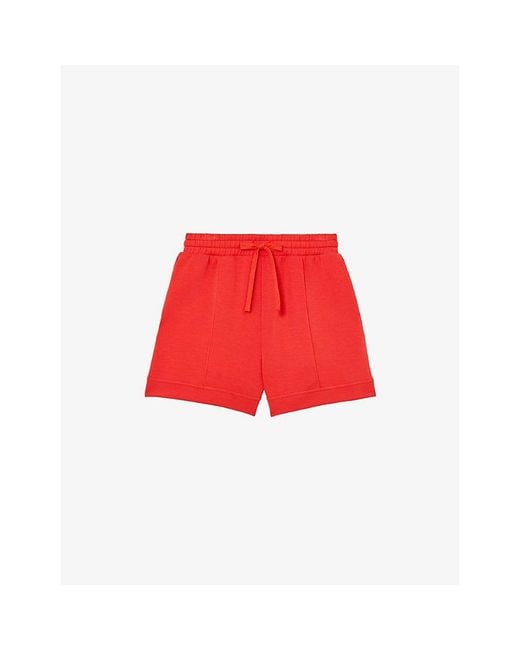 Reiss Red Bea Knitted Shorts